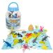 ColorBaby Animal World 47189 Zeemmer, 19-delig, incl. wereldkaart in het Engels, dierspeelgoed, miniatuur dierenfiguur, plezier en leren