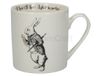 V&A Alice in Wonderland mok in geschenkdoos, 'wit konijn' design, Fine China, wit, 350 ml
