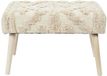 Home Deco Factory Bijzet krukje Berber Mirage - naturel - hout - 60 x 40 x 32 cm - Marokkaanse stijl