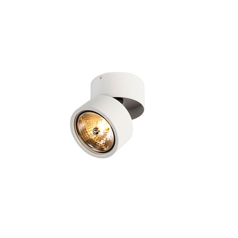 QAZQA Go Nine Plafond spot 1 lichts Ã 120 mm wit - 8718881068058