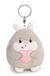 NICI Sleutelhanger Chill Bunny met hart, 8 cm, grijs