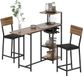 HOMCOM Ensemble table de bar