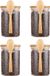 Bois conteneurs avec couvercle et cuillère - set de 4 pièces - 450 ml tasses de préparation de repas