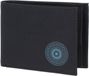 oxmox New Cryptan RFID Protect Pocketbörse Circle Bloom Print Cyan Black zwart
