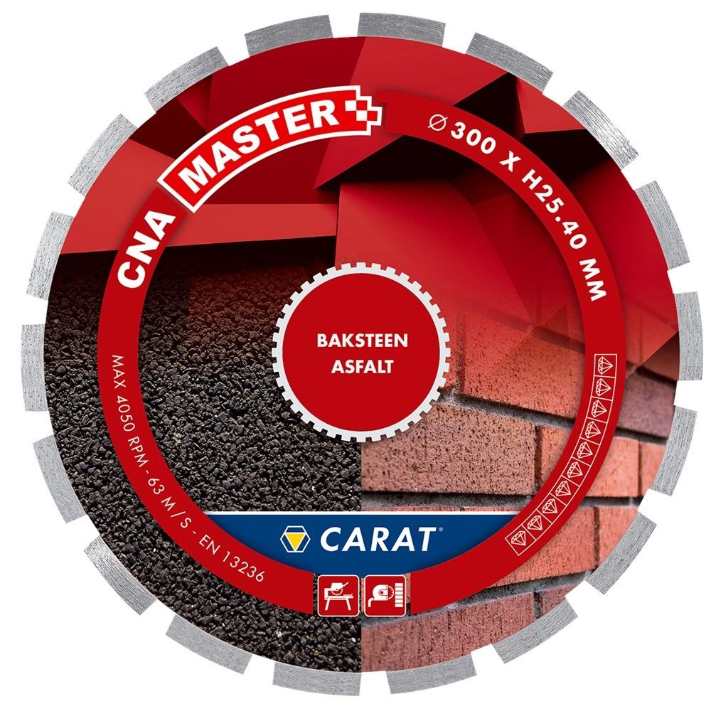 Carat diamantzaag baksteen ø450x25 40mm cna master