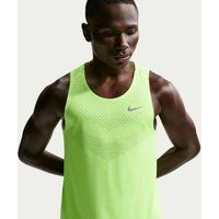 Nike Stride Hardloopshirt Heren - neongeel, zilver, Maat XL