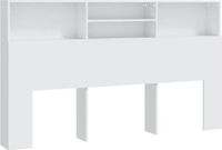 vidaXL Hoofdbordkast 180x19x103,5 cm Wit