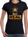 Bellatio Decorations Shoppartners Bv Creep it real Halloween verkleed t-shirt zwart - Dames - Spin - Horror shirt - Maat M