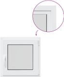 vidaXL - Kelderraam - RISOR - 70 x 70 cm - PVC en Glas