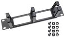 HMF 63353-02 Bedieningspaneel voor serverkast, 10 inch, 1 HE, met 3 geleiderails, zwart