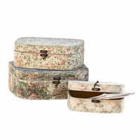 Loberon Set de 3 boîtes Emmylou fourrure