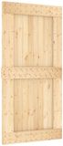 vidaXL Deur NARVIK 100 x 210 cm Massief Grenen Hout Onbehandeld