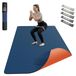 Merkloos Yogamat XXL fitnessmat - 183 x 91 cm - 6 mm dik - Antislip - Met weerstandsbanden en draagtas