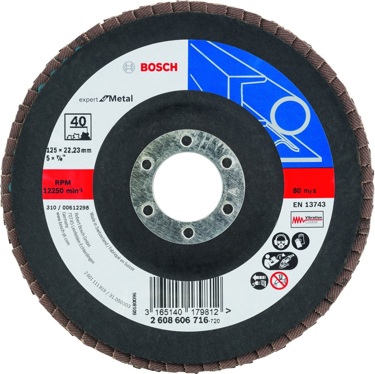 Bosch Bosch - Lamellenschuurschijf 125 mm, 22,23 mm, 40