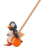 Selecta 62071 Pingo, schuiffiguur, schuif- en trekspeelgoed van hout, 13 cm, kleurrijk