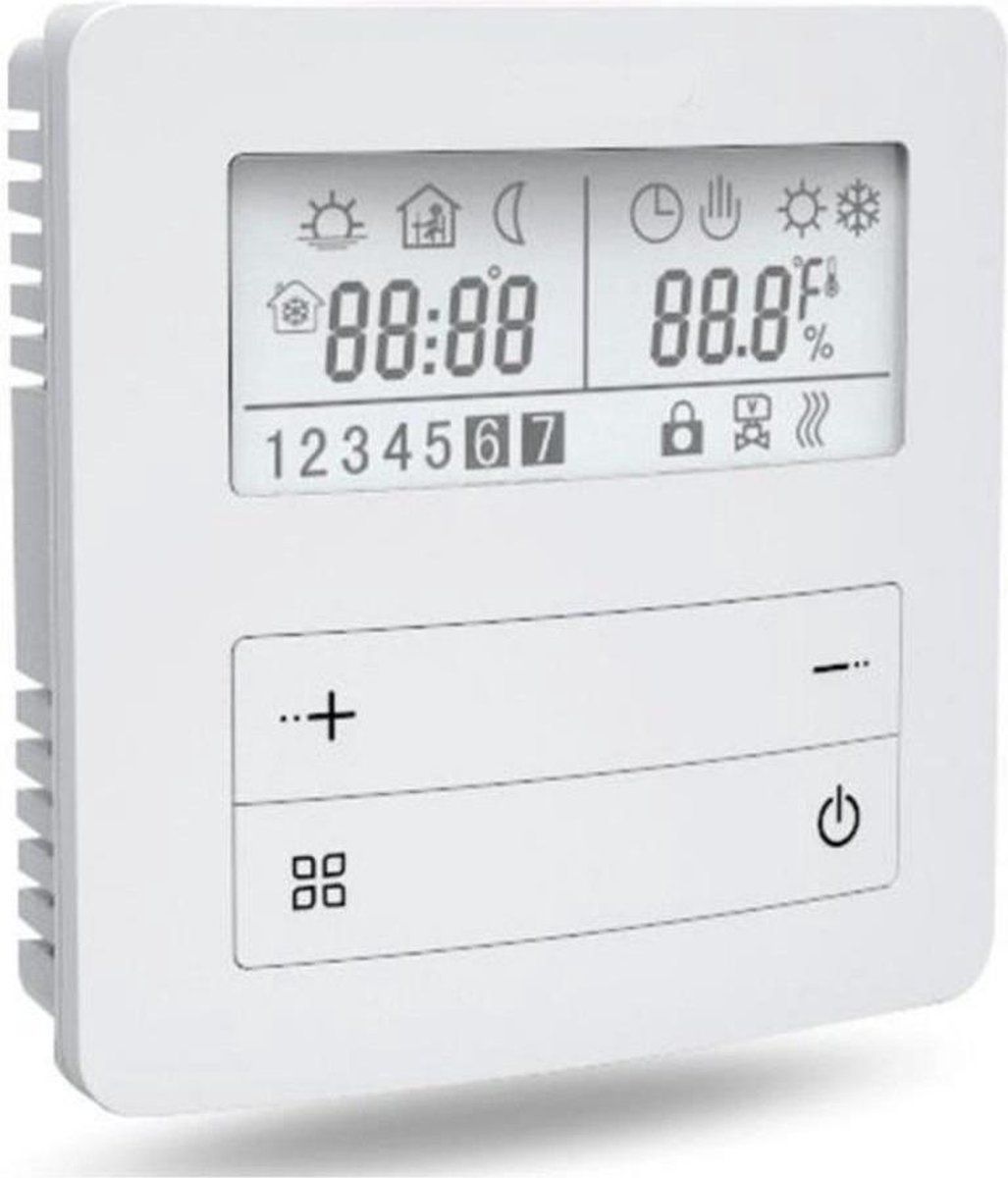 2Heat TH26 opbouw thermostaat - Wit - Programmeerbaar