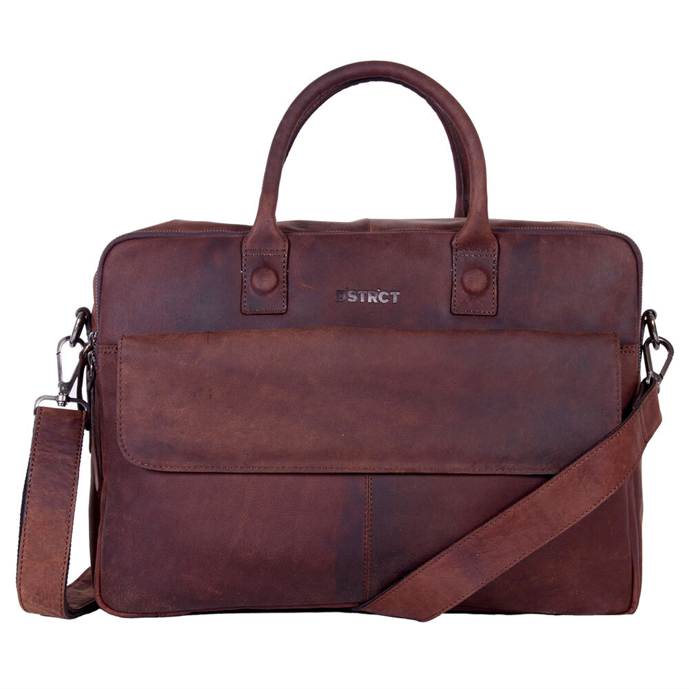 DSTRCT Wall Street Business Laptoptas 17 Brown