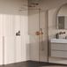 Brauer Oblivion - Inloopdouche - Helder Glas - 60 x 200 cm - incl. Glascoating - PVD Koper Geborsteld