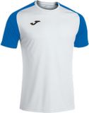 Joma Academy IV Shirt Korte Mouw Kinderen - Wit / Royal | Maat: 164