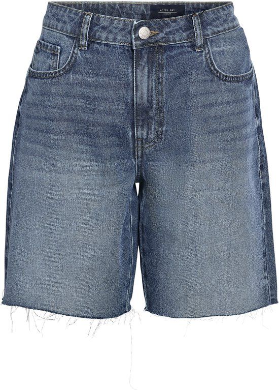 Noisy May HOLLA Normal Waist Dames Shorts - Blauw - XS