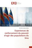 Experiences Editions Universitaires Europeennes Experiences de renforcement du pouvoir d'agir des populations du kivu