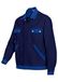 BP 1454-720-10-52/54 werkjas, verborgen drukknoopband en zakken, 305,00 g/m² versterkt katoen, donkerblauw/koningsblauw, 52/54