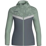 JAKO Iconic capuchonjack met ritssluiting, comfortabele sweatjas met Keep Dry-functie, van 100% gerecycled polyester