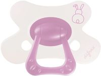 Difrax Natural Fopspeen - 6+ Mnd - Berry Pink Bunny