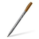 STAEDTLER Kalligrafie viltstiften pigment arts, umbra, 2,00 mm kalligrafiepunt, gepigmenteerde premium tekeninkt, waterbestendig, 10 umbra handlettering viltstiften in kartonnen etui, 375-790