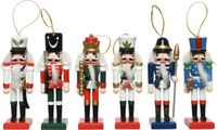 Decoris Kaemingk B.V. 12x Kerstboomhangers notenkraker pop/soldaat 12 cm