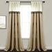 Lush Decor Terra raamgordijnpaneel paar, 84" L x 54" W, beige & ivoor