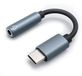 Qoltec câble adaptateur USB-C vers 3.5mm Jack 0.1m Transparent