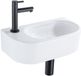 QeramiQ Fuente Fonteinset - 40x21.5x12cm - wit glans