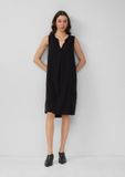 s.Oliver Q/S designed by - Dames jurk - Zwart - Viscose - Maat 34