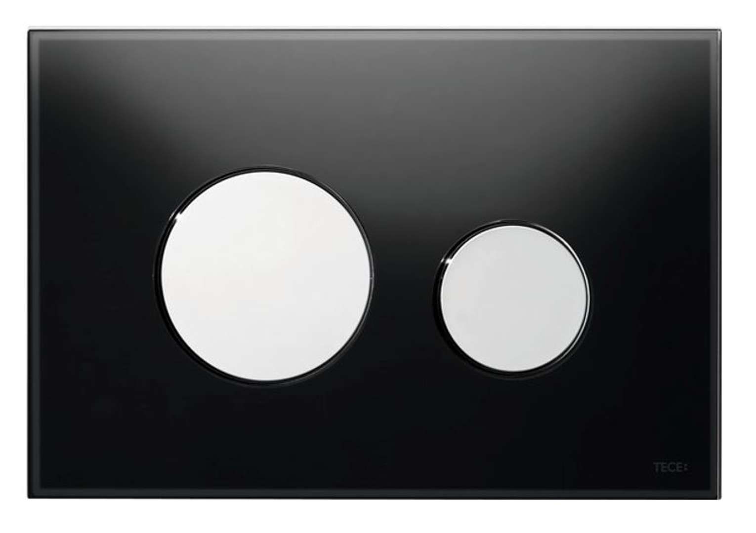 Tece TECEloop - Bedieningsplaat - Zwart Glas/Glazend Chroom - 9240656