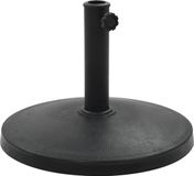 vidaXL - Parasolvoet - rond - 10 kg - polyresin - zwart