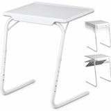 ECOVELO Multifunctionele klaptafel voor bed en bank met 6 hoogte-instellingen en 3 inklapbare hoeken