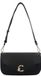 COCCINELLE Leren schoudertas C-Me Handbag Grainy Leather Noir zwart