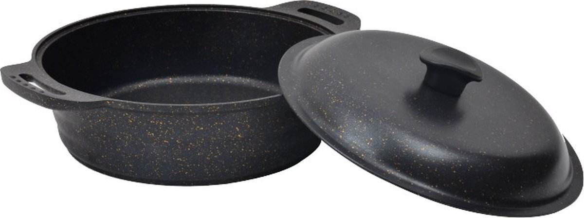 Campinoutdoor Granieten pan met deksel (28 cm) - Kampeerpan - Camping & Outdoor