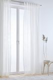 Jotex Ellen Multifunctioneel gordijn - hoogwaardige semi-transparante linnen gordijnen voor de woonkamer (set van 2) - wit, 250 cm