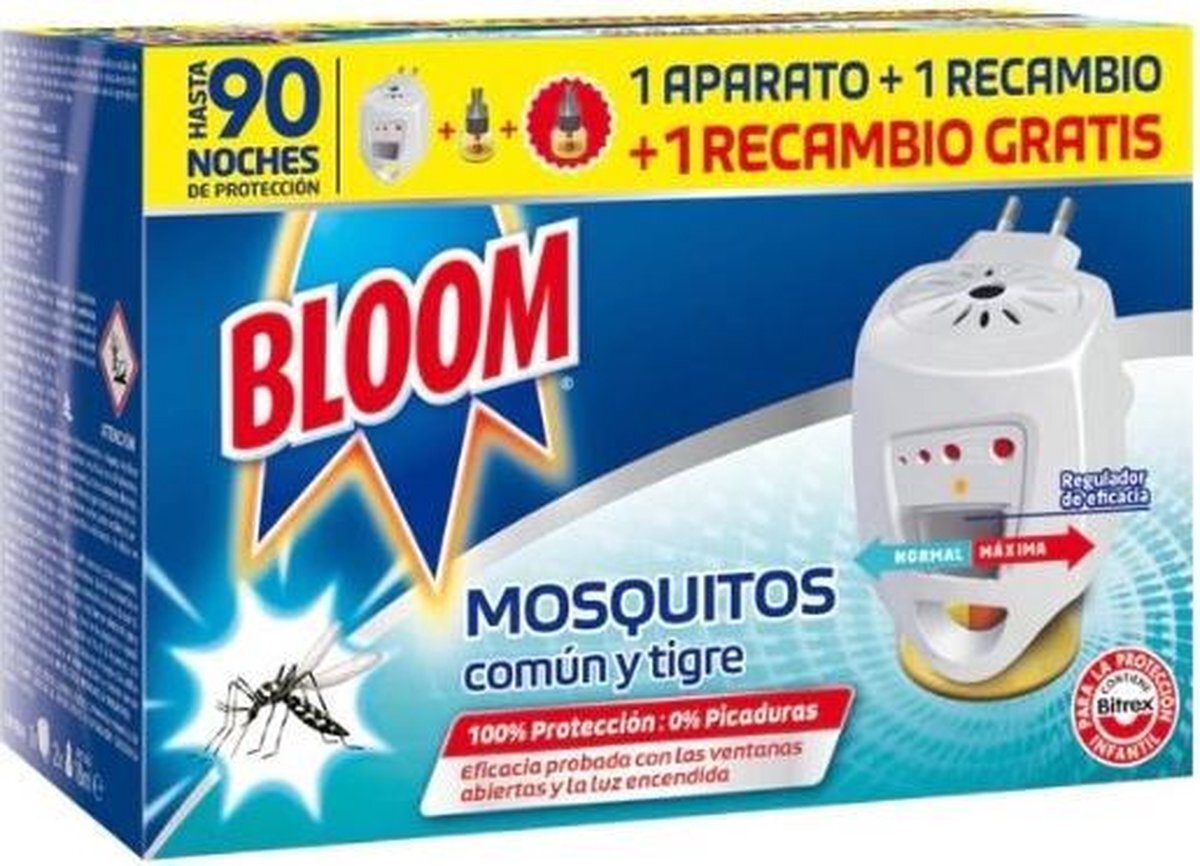 Bloom Bloom Mosquitos Aparato Eléctrico + 2 Recambios