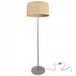 Light Home JUTA - Lampadaire - Abat-jour en tissu Ø40 cm - Gris clair