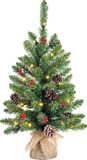 Black Box Creston Sapin de Noël - 60cm - Vert - 20 LED lampjes - Batterie