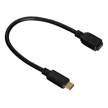 Hama 00135718 USB-kabel - 0,15 m - Zwart