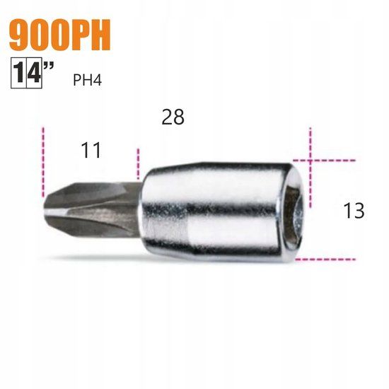 Beta Dopsluiting 1/4" Phillips PH4