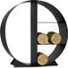 Moritz Metall Kaminholzregal Rond 4 compartiments porte-bûches porte-bûches aide au rangement porte-bûches support de bois de chauffage
