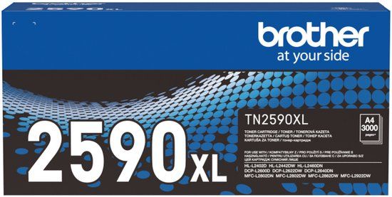 Brother TN-2590XL tonercartridge Zwart