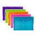 SUMMIT A4+ Heavy Duty kunststof Popper Portefeuilles diverse kleuren, documentenmappen, pak van 5