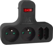 Maclean MCE224 E/B Wandcontactdoos met Schakelaar