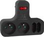Maclean MCE224 E/B Wandcontactdoos met Schakelaar
